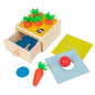 Wooden Montessori Toys Pulling Carrots Discs Educational Toy