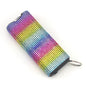 Self Defense Rhinestone Flashlight Electric Shock Keychain 14