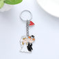 Love Couple Alloy Keychain Metal Romantic Charm 14