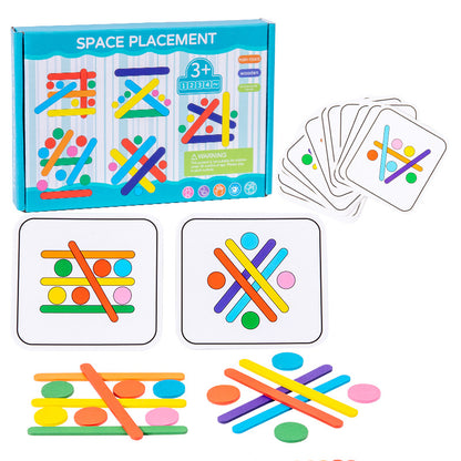 Wooden Puzzle Color Pairing Montessori Toys Educational Toy 4
