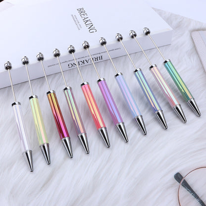 UV Electroplating Rainbow Color Beadable Ballpoint Pens DIY Craft Supplies 3