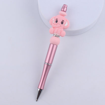 Animal Silicone Beaded Pens Handmade Novelty Ballpoint Pen Gift 6
