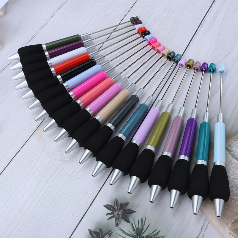 Creative DIY Comfortable Grip Sponge Sheath Beadable Ballpoint Pens 4