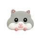 20pcs Silicone Focal Beads Hamster Front Facing Design 13