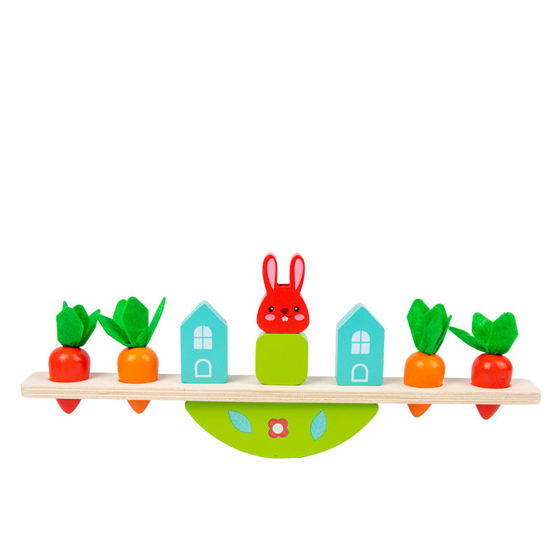Wooden Animal Balance Building Blocks Montessori Toys 7