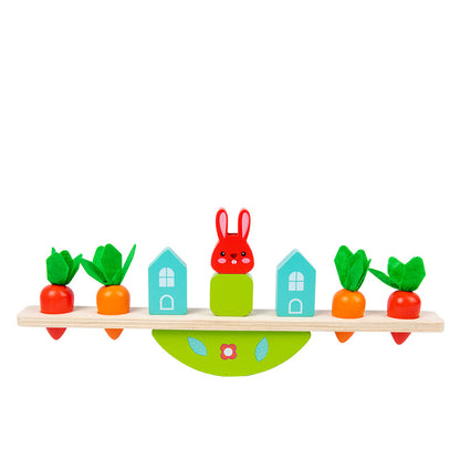 Wooden Animal Balance Building Blocks Montessori Toys 7