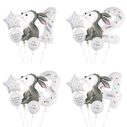 Easter Bunny Foil Balloon Set Party Decoration 2