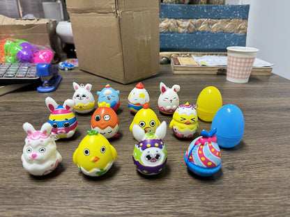 PU Foam Easter Egg Shape Squeeze Squishy Toy Random Style 3
