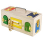 Wooden Key Lock Box Montessori Toys for Toddlers 32.5cm 5
