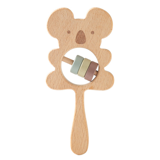 Wooden Koala Teether Toy for Babies Fine Motor Skills