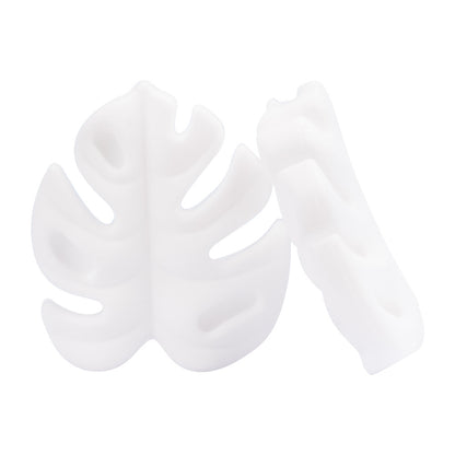 20pcs Silicone Focal Beads Leaf Shape Cutout Design 5