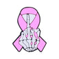 20pcs Silicone Focal Beads Pink Finger Bow Holding Middle Finger