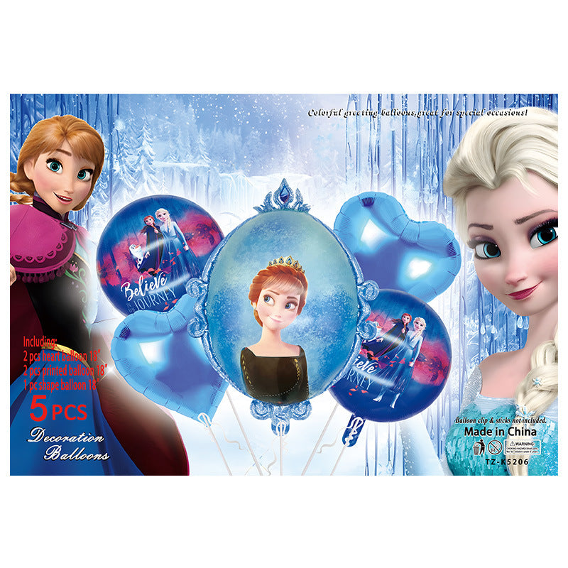 Cartoon Character Foil Balloon Set Kids Party Decoration 2 Sets 78