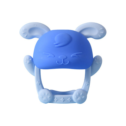 Rabbit Shape Silicone Teething Toy Baby Teether 2 Pack 7
