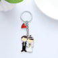 Love Couple Alloy Keychain Metal Romantic Charm 16