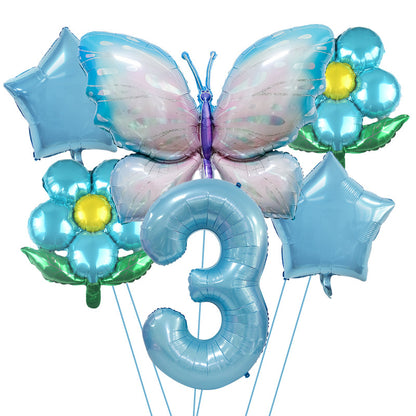 Butterfly Foil Balloon Set Birthday Party Decoration 40 Inch 5
