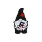 20pcs Silicone Focal Beads Christmas Hat With Printed Red Star 8
