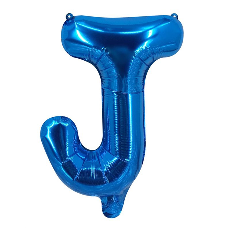 Blue Letter Foil Balloons Party Decoration 16 Inch 50pcs 12