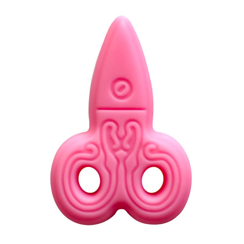 20Pcs Silicone Focal Beads Creative Scissors Front Facing Design 3