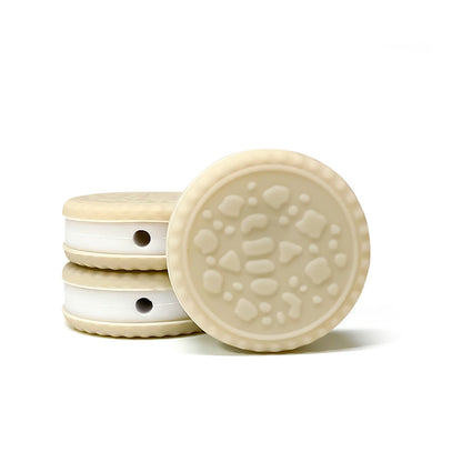 20Pcs Silicone 3D Focal Beads Macaron Sandwich Cookies With Hole 6