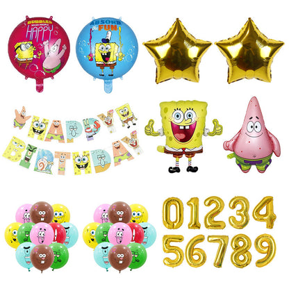 SpongeBob SquarePants Foil Balloon Set Birthday Party Decoration 2Set