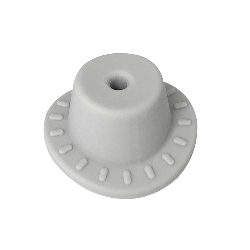 20pcs Silicone Focal Beads Hats Round Brim Design 12