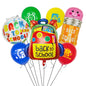 Back to School Cartoon Foil Balloon Set Party Decoration 5
