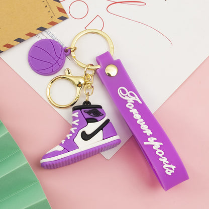 Shoe Sneaker Keychain PVC Soft Rubber Basketball Charm 9