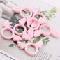2Pcs 25x46mm Sakura Angel Wings Acrylic Beads UV Finish Color Plated 17