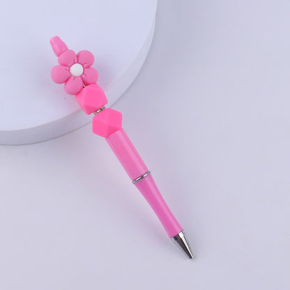 Flower Silicone Beaded Pens Handmade Office School Supplies Gift 10