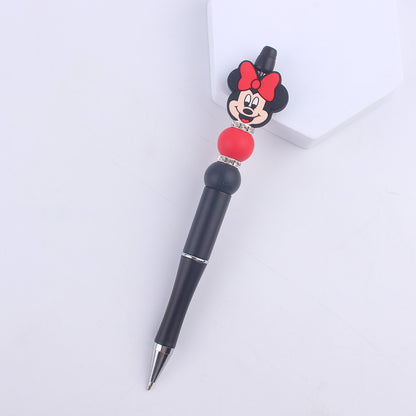 Cartoon Pattern Silicone Beaded Pens Handmade Novelty Pen Gift 12