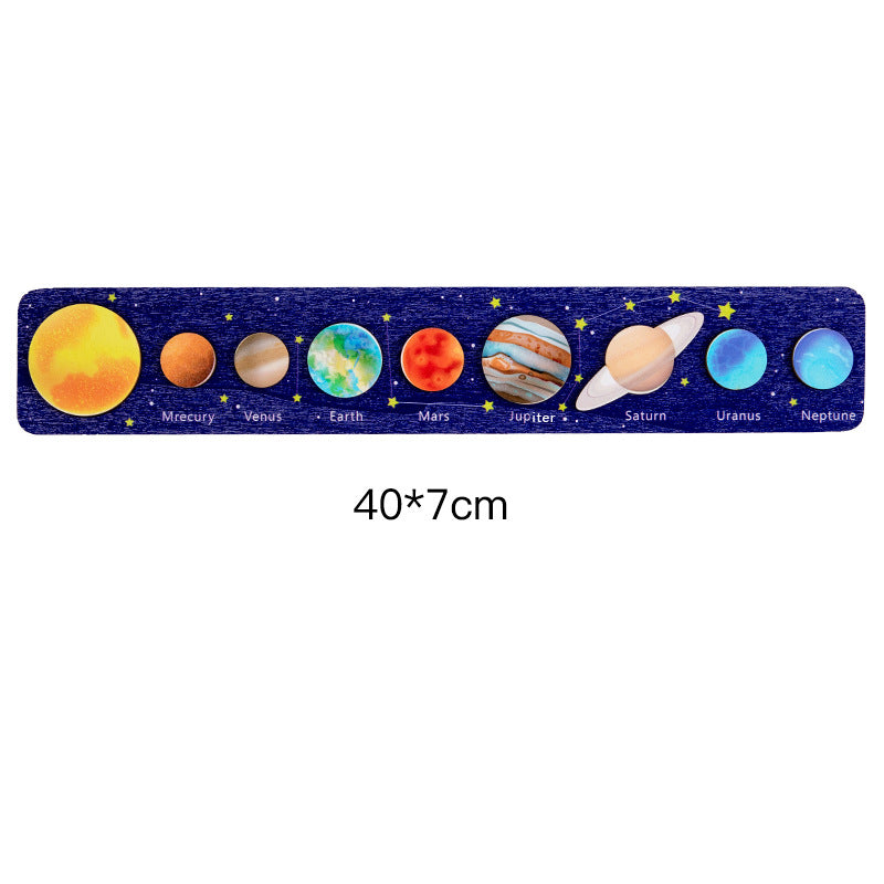 Solar System Wooden 3D Puzzle Educational Toy for Kids 12