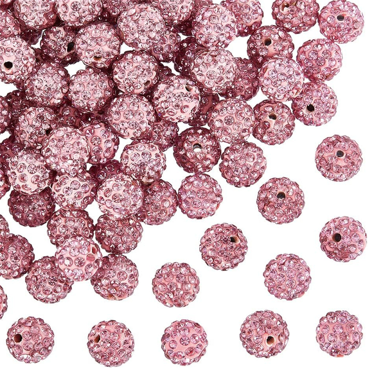 20pcs 16mm Clay Rhinestone Beads Mix Colors DIY Jewelry Making 21