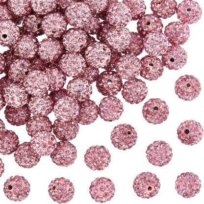 20pcs 16mm Clay Rhinestone Beads Mix Colors DIY Jewelry Making 21