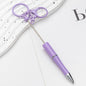 DIY Portable Keychain Beadable Ballpoint Pen Metal Plastic 21.5cm 18
