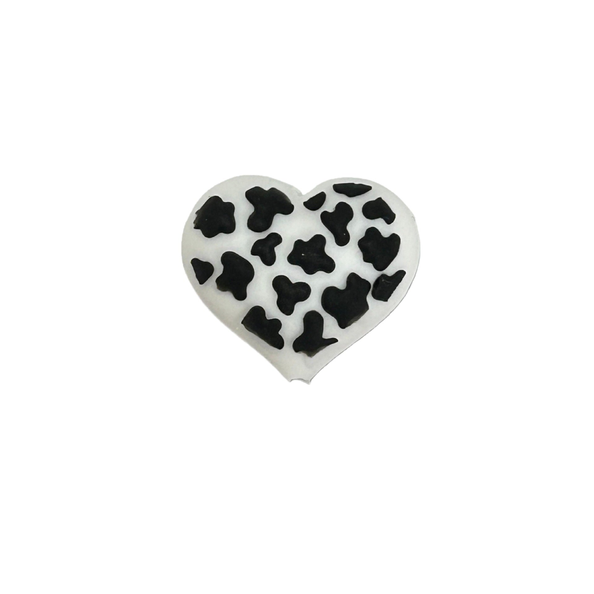 20Pcs Silicone 3D Focal Beads Love Leopard Heart Pattern 6
