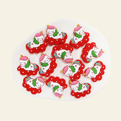 Silicone Focal Beads Cloud Unicorn Sleeping Pose on Cloud 8