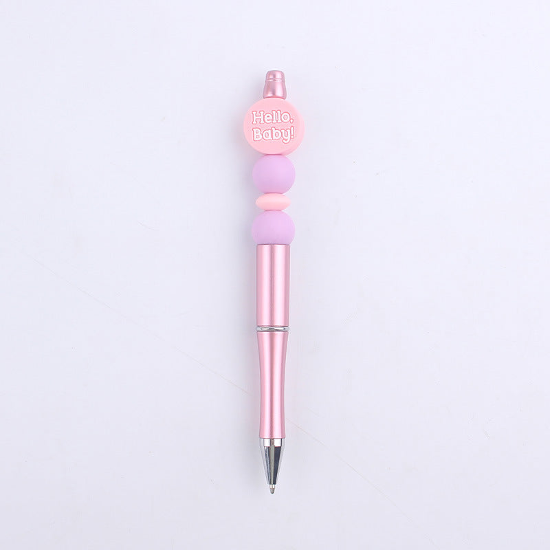 Milk Bottle Silicone Beaded Pens Handmade Office School Supplies 11