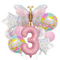 Butterfly Donut Foil Balloon Set Birthday Party Decoration 5