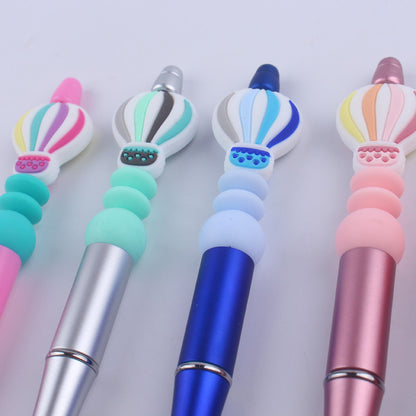 Hot Air Balloon Silicone Beaded Pens Handmade Office School Supplies 3