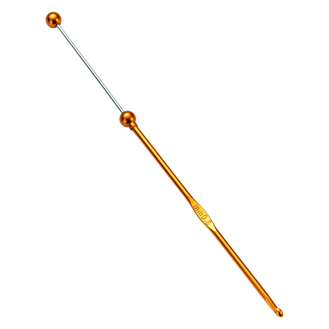 Beadable Crochet Hooks Metal DIY Craft Tool 3.0mm-6.0mm Sizes 5