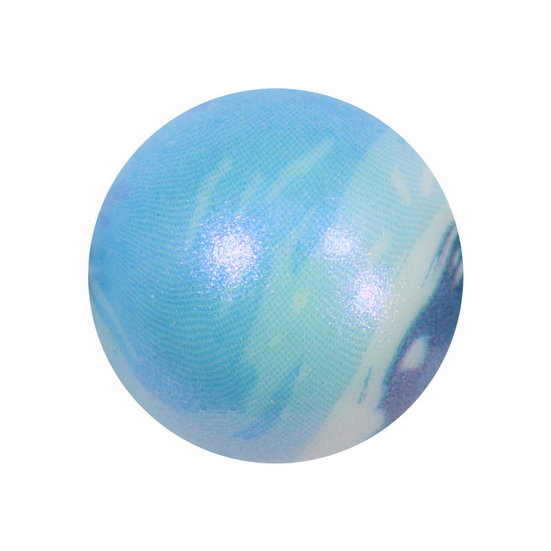 50pcs 15mm Color Reflect Changing Printed Silicone Beads 13