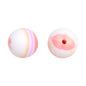 20pcs 15mm Candy Color Tie Dye Silicone Beads Multi Color 14