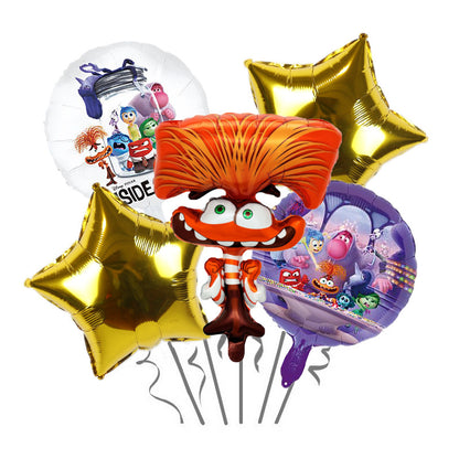 Inside Out Foil Balloon Set Birthday Party Decoration 5pcs 5