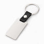 Blank Photo Frame Leather Keychain Zinc Alloy Material 8