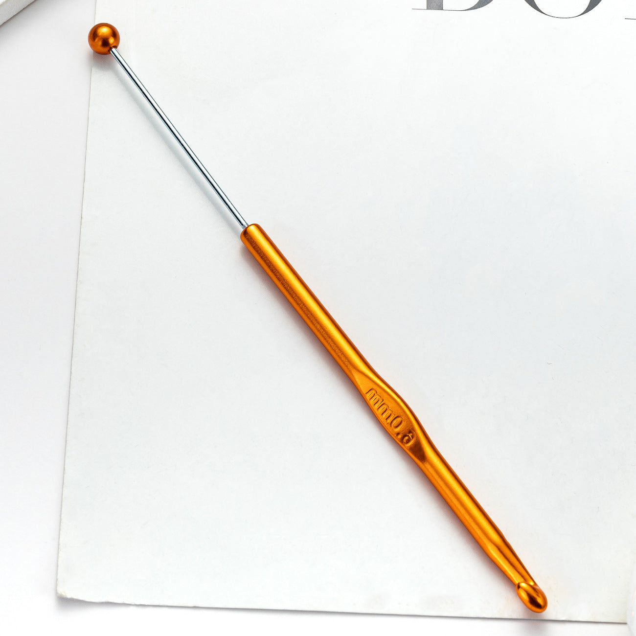 Beadable Crochet Hooks Metal DIY Craft Tool 3.0mm-6.0mm Sizes 24
