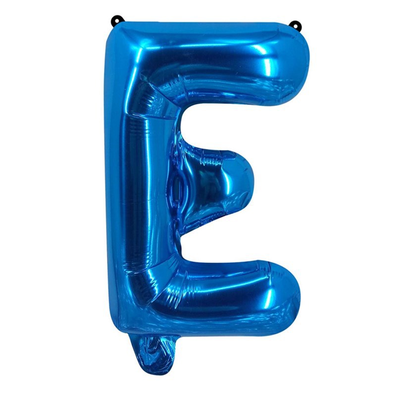 Blue Letter Foil Balloons Party Decoration 16 Inch 50pcs 7