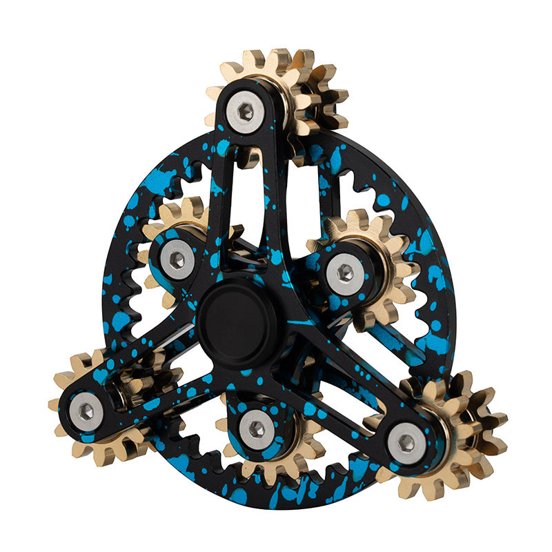 Metal Gear Fidget Spinner Linkage Rotation Hand Spinner Gyroscope 5