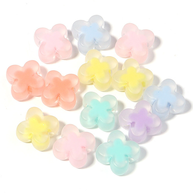 100 Pack Transparent Multi-Style Acrylic Beads Bracelet Accessories 44