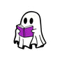 20pcs Silicone Focal Beads Halloween White Ghost Reading Book 7